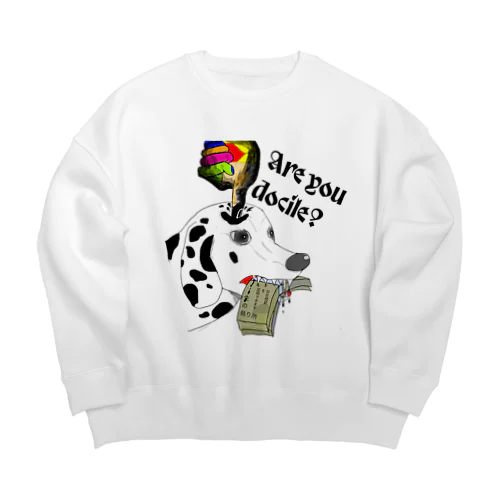 アンチ資本主義ダルメシアン Big Crew Neck Sweatshirt