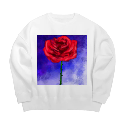 ばら Big Crew Neck Sweatshirt