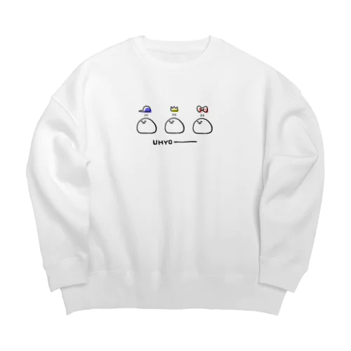 UHYO---ひよこ Big Crew Neck Sweatshirt