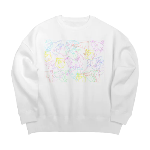 ふくよが　fat yoga Big Crew Neck Sweatshirt