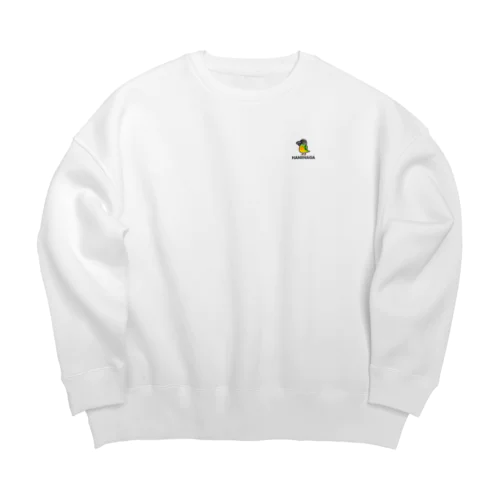 胸エンブレム・ハネナガインコ Big Crew Neck Sweatshirt