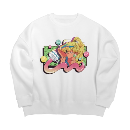 BRUSH TEETH Big Crew Neck Sweatshirt
