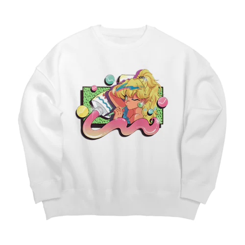 BRUSH TEETH Big Crew Neck Sweatshirt