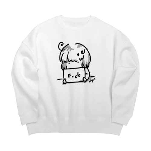 フリップを持つ人 Big Crew Neck Sweatshirt