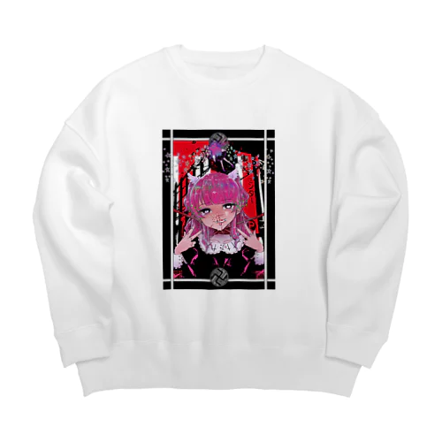 さよならちゃん Big Crew Neck Sweatshirt