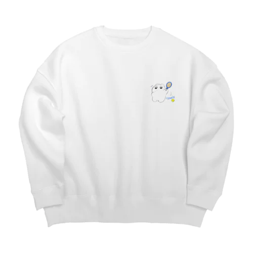 できないうさぎ(tennis) Big Crew Neck Sweatshirt