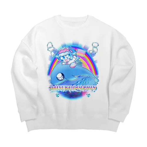 DAISUKI! DOLPHIN バキちゃん Big Crew Neck Sweatshirt