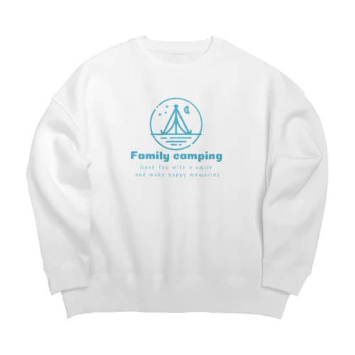 familly canping Big Crew Neck Sweatshirt