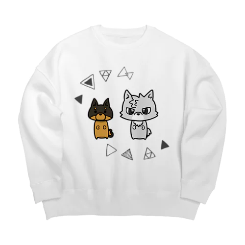 がうるふシリーズ「リトルフレンド」 Big Crew Neck Sweatshirt