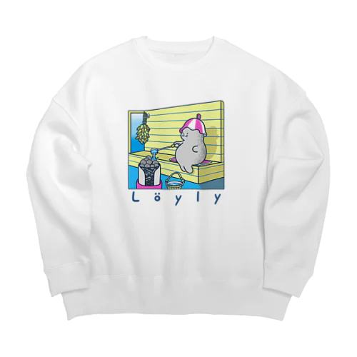 あざらしサウナ Big Crew Neck Sweatshirt