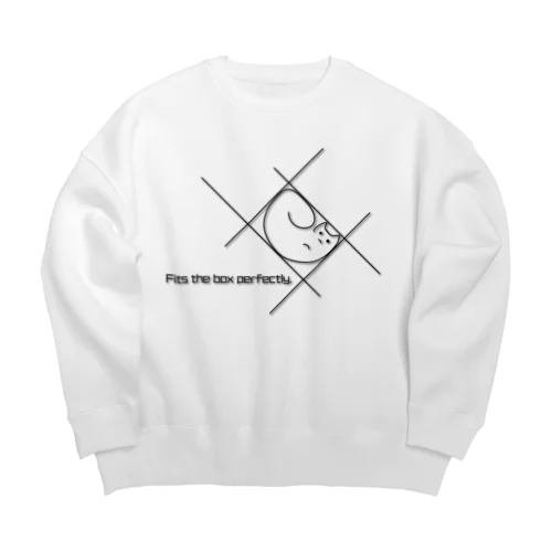 猫の箱へのフィット感 Big Crew Neck Sweatshirt