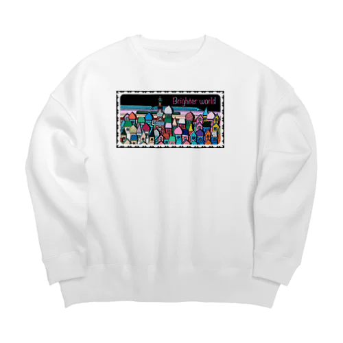 brighter world Big Crew Neck Sweatshirt