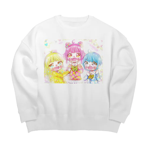 キュンです♡ Big Crew Neck Sweatshirt