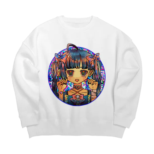 びかびか Big Crew Neck Sweatshirt