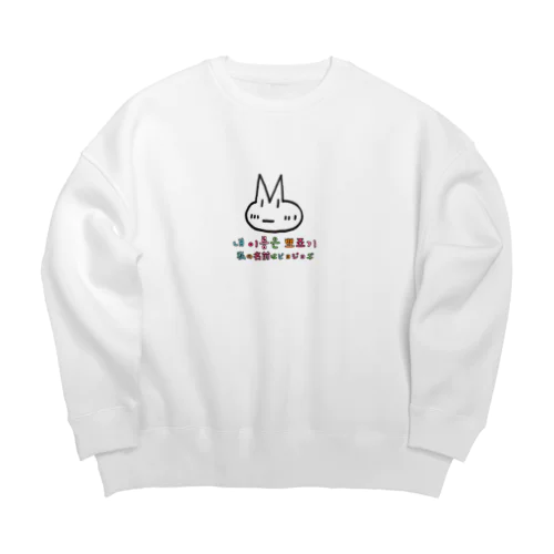 ピョジョギ 韓国語 Big Crew Neck Sweatshirt