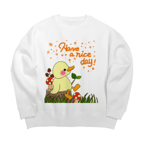 Have a nice day! Big Crew Neck Sweatshirt