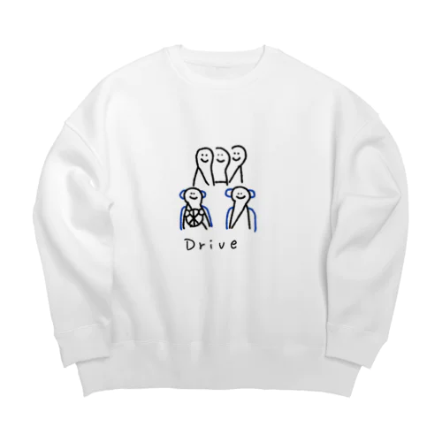 乗車人数5人 Big Crew Neck Sweatshirt