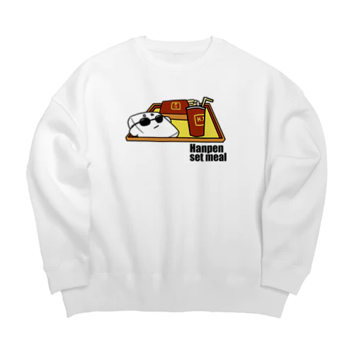 はんぺんをおかずに Big Crew Neck Sweatshirt