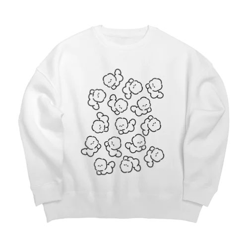 ふわふわわんちゃん Big Crew Neck Sweatshirt