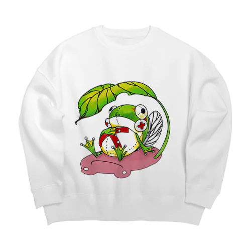 メカアマガエル Big Crew Neck Sweatshirt