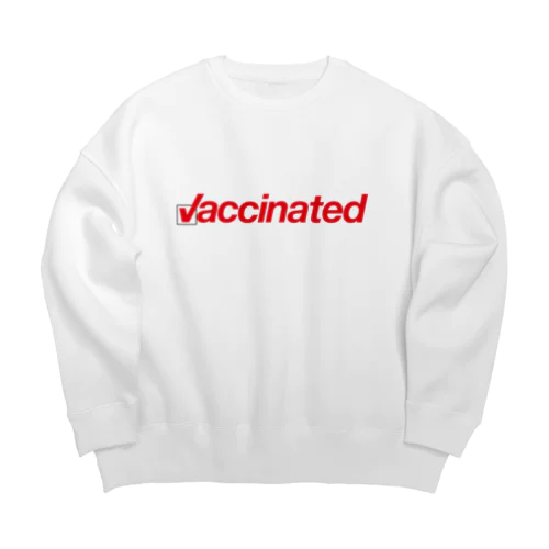 Vaccinated／新型コロンウイルス・ワクチン接種済み Big Crew Neck Sweatshirt