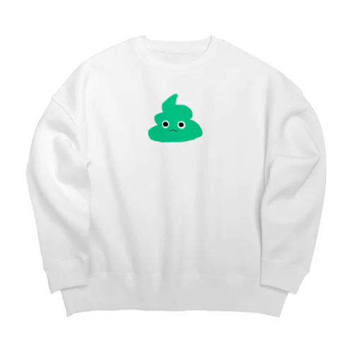 みどりのうんちくん Big Crew Neck Sweatshirt