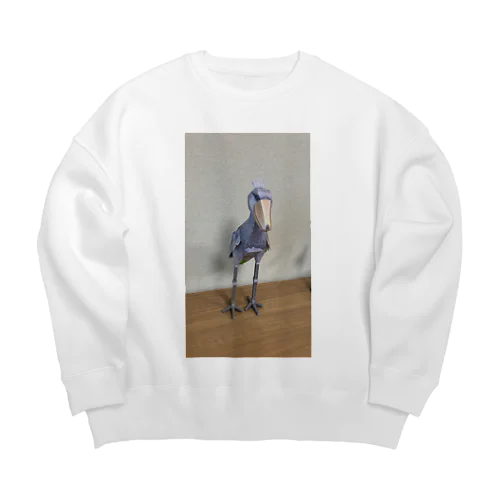 家にいるハシビロコウ Big Crew Neck Sweatshirt