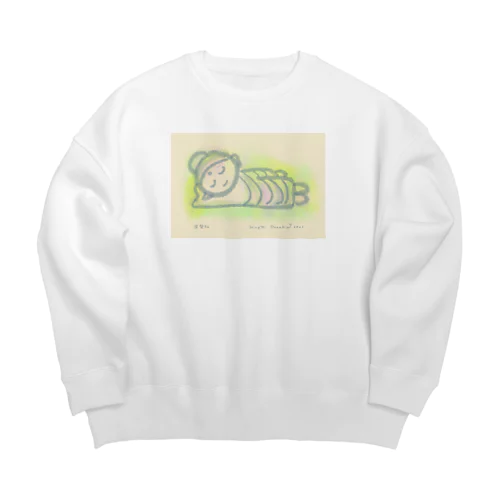 ゆる仏画「涅槃仏」 Big Crew Neck Sweatshirt