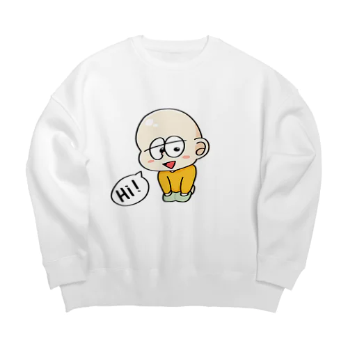 つるっパおじちゃん Big Crew Neck Sweatshirt