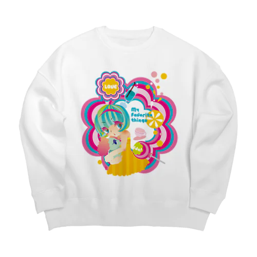 My favorite things Big Crew Neck Sweatshirt