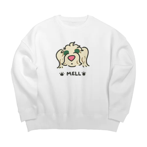 メルちゃんの似顔絵 Big Crew Neck Sweatshirt