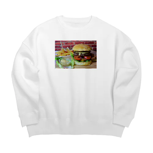 ザ・ハンバーガー Big Crew Neck Sweatshirt