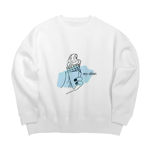 そふとくりーむ2021 Big Crew Neck Sweatshirt