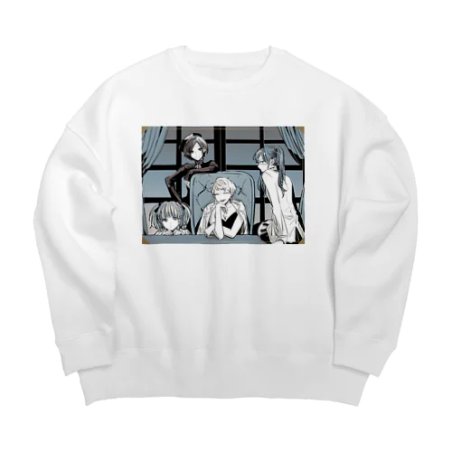 女スパイの作戦会議 Big Crew Neck Sweatshirt