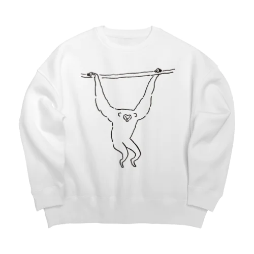 te-nagazaru Big Crew Neck Sweatshirt