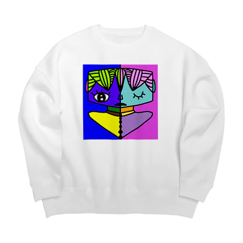 二面性 Big Crew Neck Sweatshirt