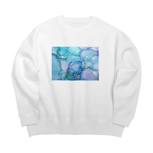 ✨海の雫✨ Big Crew Neck Sweatshirt