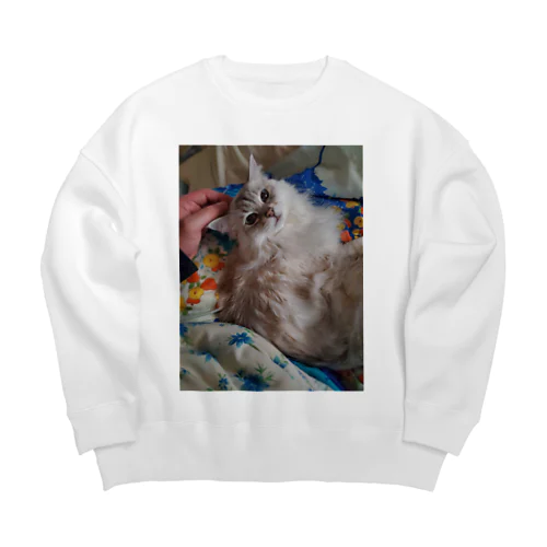 ねこ Big Crew Neck Sweatshirt