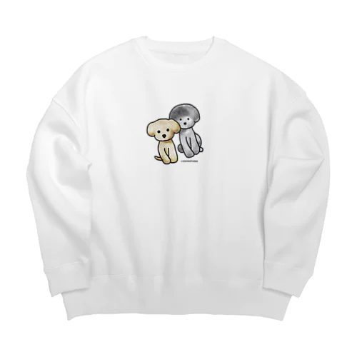 ふわふわどりしろ Big Crew Neck Sweatshirt