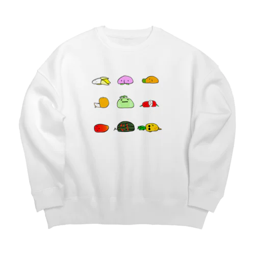 無気力サマー農園 Big Crew Neck Sweatshirt