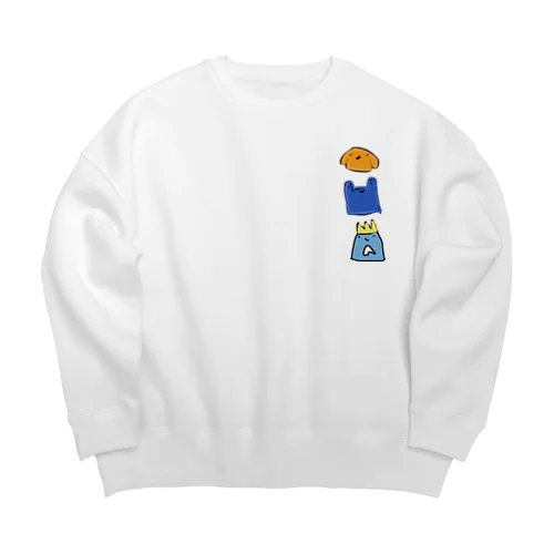 ゆるいやつら Big Crew Neck Sweatshirt