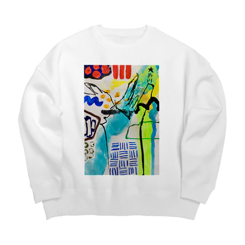 抽☆象 Big Crew Neck Sweatshirt