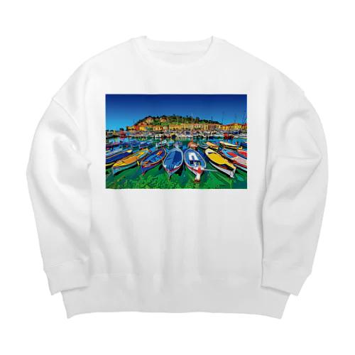 フランス コート・ダジュール Big Crew Neck Sweatshirt