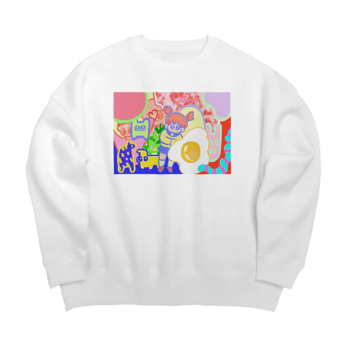 世界 Big Crew Neck Sweatshirt