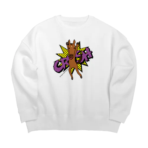 あばれ馬クラッシュ Big Crew Neck Sweatshirt