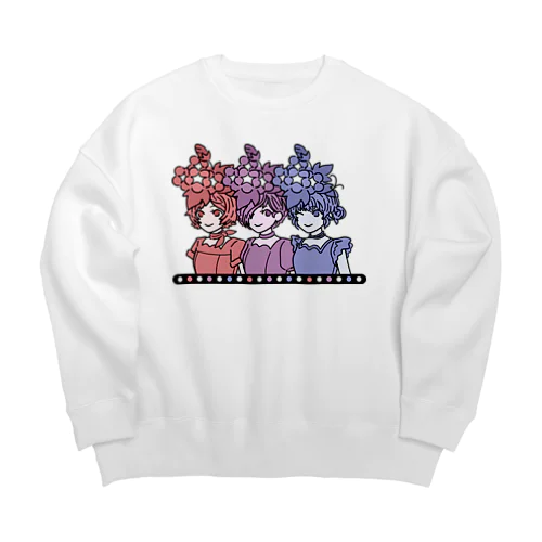 「朝顔ガール」 Big Crew Neck Sweatshirt