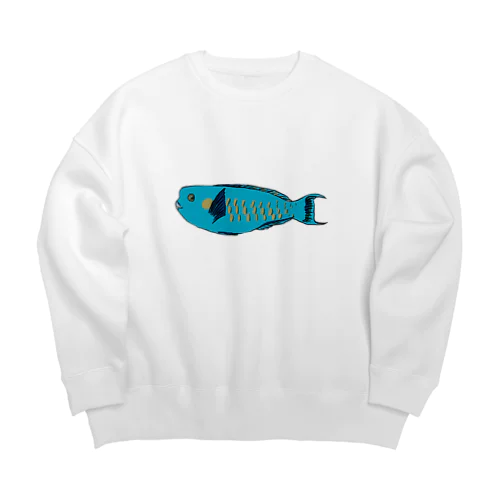 イラブチャーのイラスト Big Crew Neck Sweatshirt