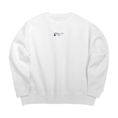 隠れねこたち Big Crew Neck Sweatshirt