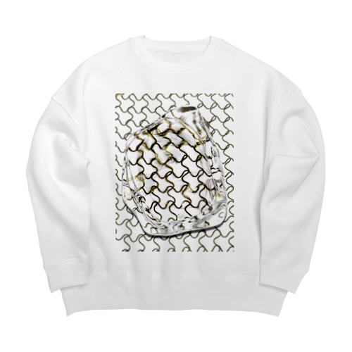 うにょうにょと氷 Big Crew Neck Sweatshirt