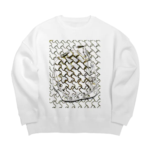 うにょうにょと氷 Big Crew Neck Sweatshirt